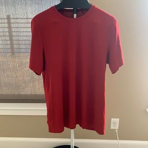 Lululemon men’s dri fit athletic shirt red size L